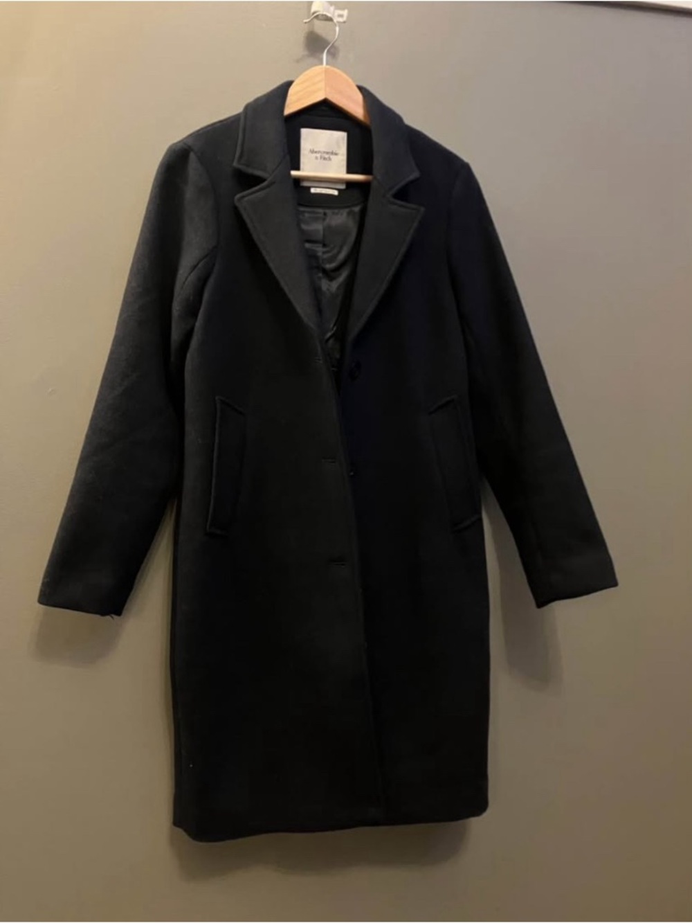 Abercrombie & Fitch Wool-Blend Dad Coat